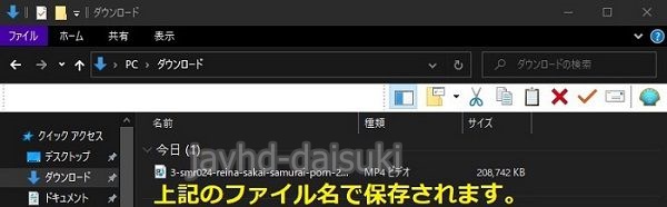 JAVHDの動画のダウンロード方法6